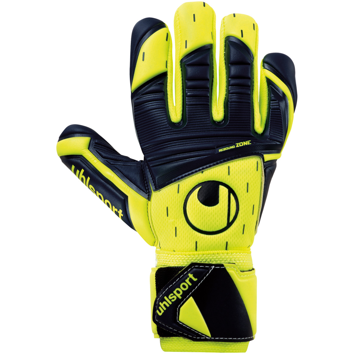 Classic Absolutgrip HN Pro Jr. in fluo yellow navy white Goalkeeper Gloves in the official uhlsport store