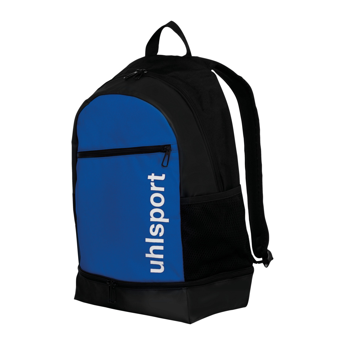 Essential Backpack Bottom compartment in azure blue black white in the official uhlsport store