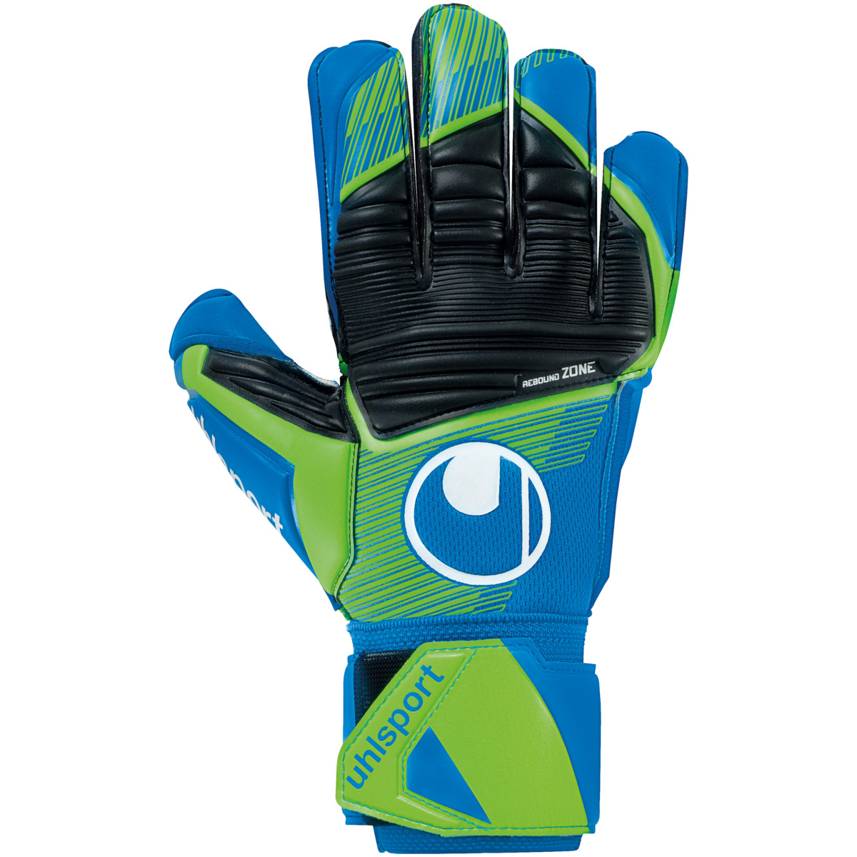 uhlsport Aquasoft in pacific blue fluo green white Torwarthandschuhe in the official uhlsport store