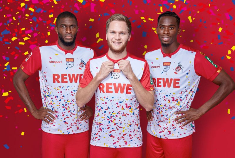 Uhlsport 1 FC Köln Karnevalstrikot 2020 Karneval Shirt Fan Jersey Effzeh S-4XL 