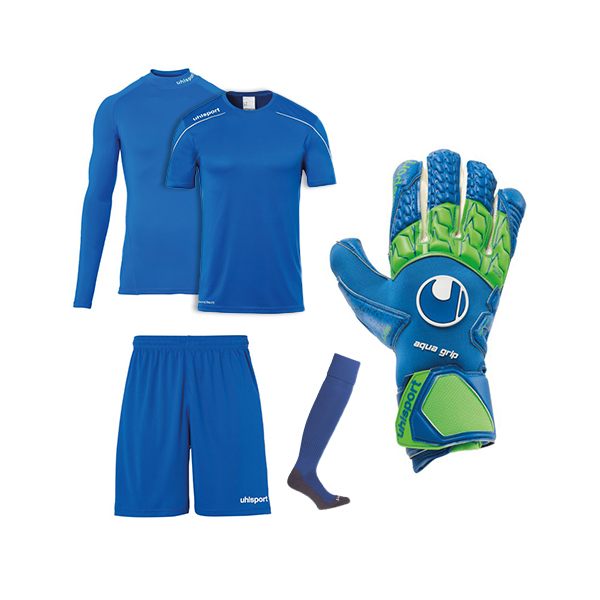 Uhlsport Training-Top Progressiv 1/4 Zip-Jersey blau Fußballshirt Gr.XXL 